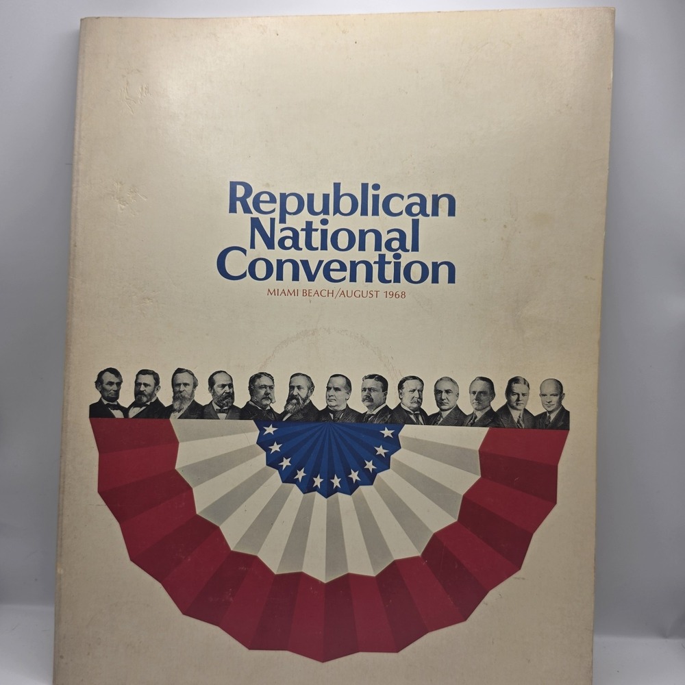 1968 Official Program of 29th Republican National Convention Miami Fl Vintage